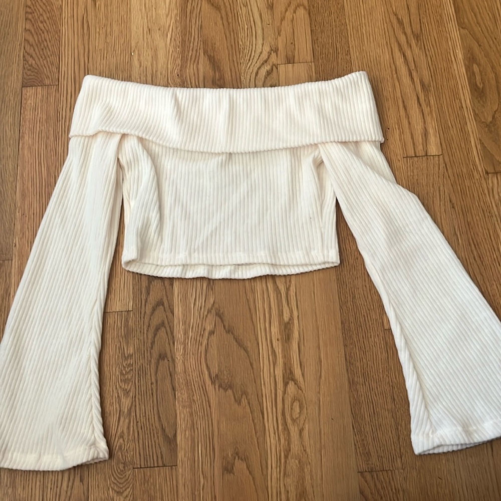 Shein Foldover Cropped Sweater